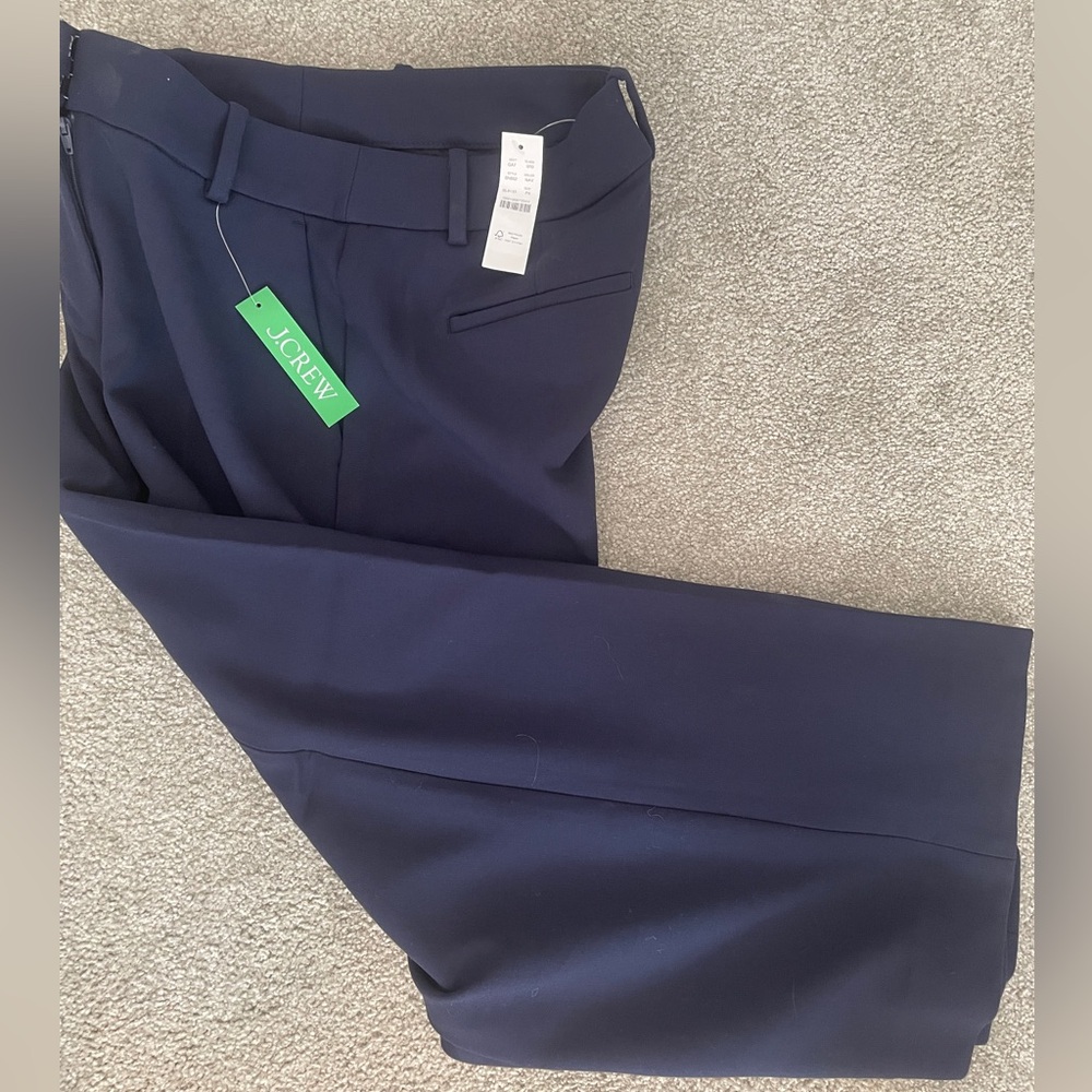 J. Crew Sydney Navy Women’s Pant, Size 8 Petite.